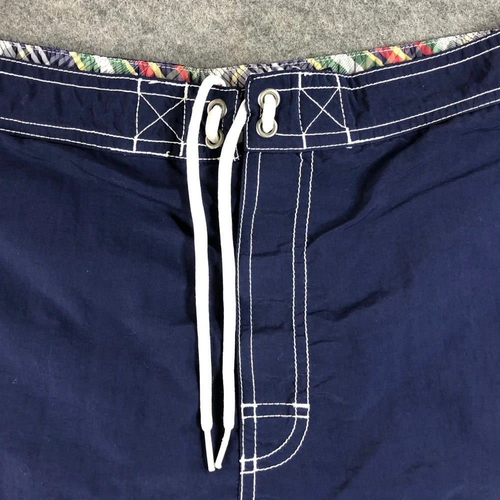 Polo Ralph Lauren Swim Trunks Mens Med Navy Blue Pony Logo Cargo Pocket Classic